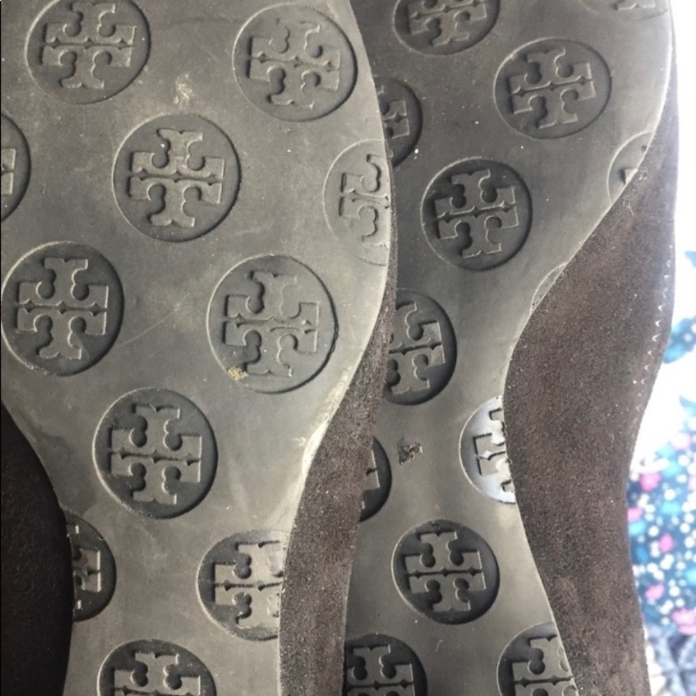 TORY BURCH GORG SUEDE BLOCK WOODEN Heels RETRO LUX - Picture 7 of 7